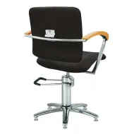 Styling hairdresser chair London B, armrest beech/ armrest black Styling hairdresser chair London B, armrest beech/ armrest black