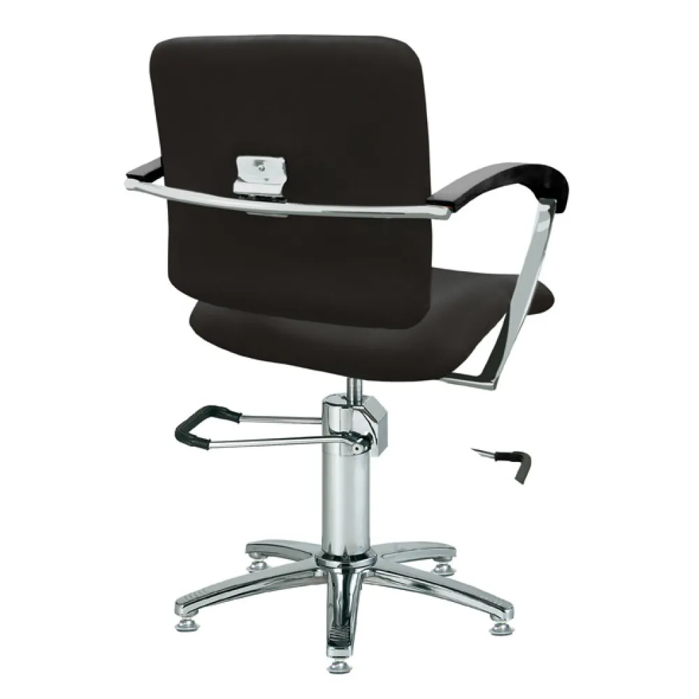 Styling hairdresser chair London B, armrest beech/ armrest black Styling hairdresser chair London B, armrest beech/ armrest black