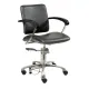 Styling hairdresser chair London C, armrest beech/ armrest black Styling hairdresser chair London C, armrest beech/ armrest black