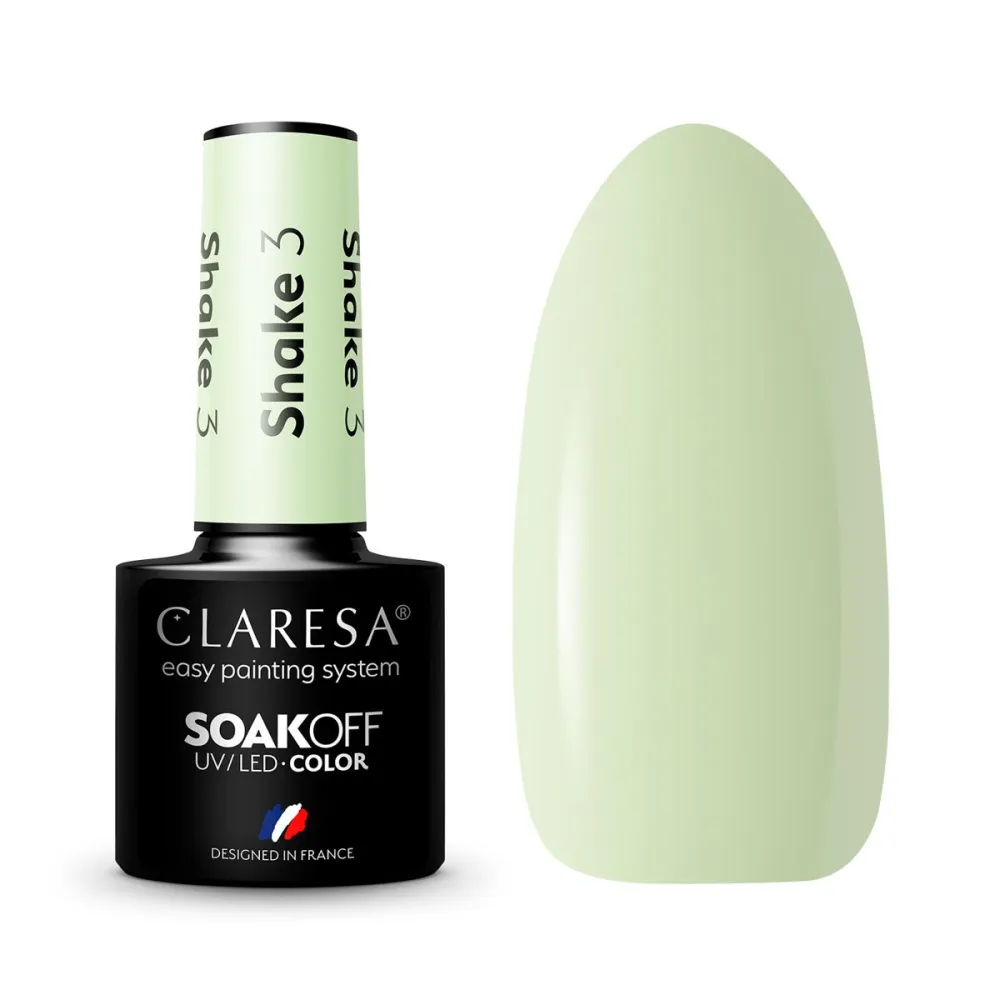 CLARESA Shake 3 - Стойкий гибридный гель лак для ногтей, 5ml
