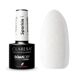 CLARESA Sparkle 1 - Стойкий гибридный гель лак для ногтей, 5ml