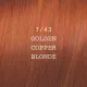 ELGON Moda&Styling Hair Colour - Krēmkrasa matiem, 7/43 - GOLDEN COPPER BLONDE / zelta vara blonds