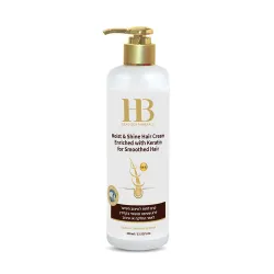 H&B Moist & Shine Silicone Hair Cream No-Rinse Enriched with Keratin, 400ml H&B Moist & Shine Silicone Hair Cream No-Rinse Enriched with Keratin, 400ml