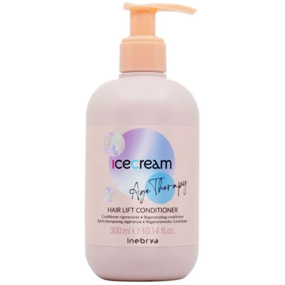 Inebrya Ice Cream Age Therapy Hair Lift Conditioner - Atjaunojošs, mitrinošs un barojošs kondicionieris, 300ml