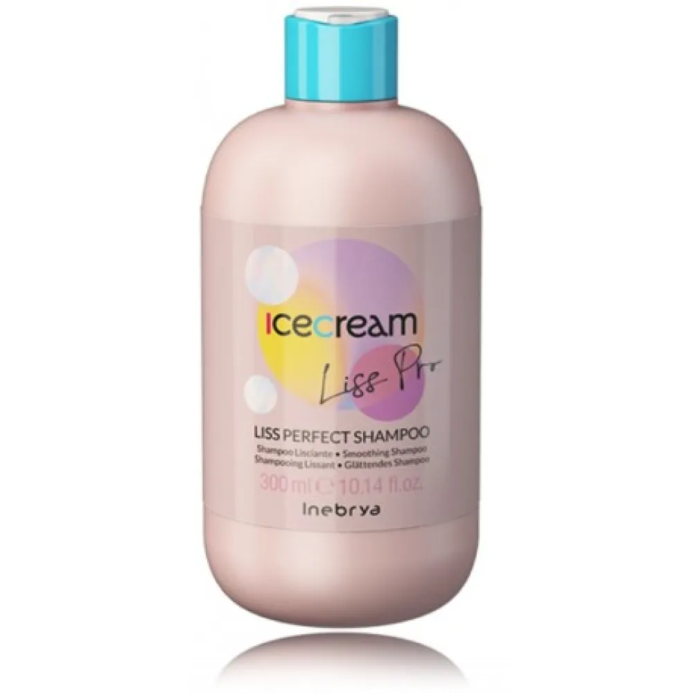 Inebrya Ice Cream Liss Perfect Shampoo - Matu nogludinošs šampūns, 300ml Inebrya Ice Cream Liss Perfect Shampoo - Matu nogludinošs šampūns, 300ml