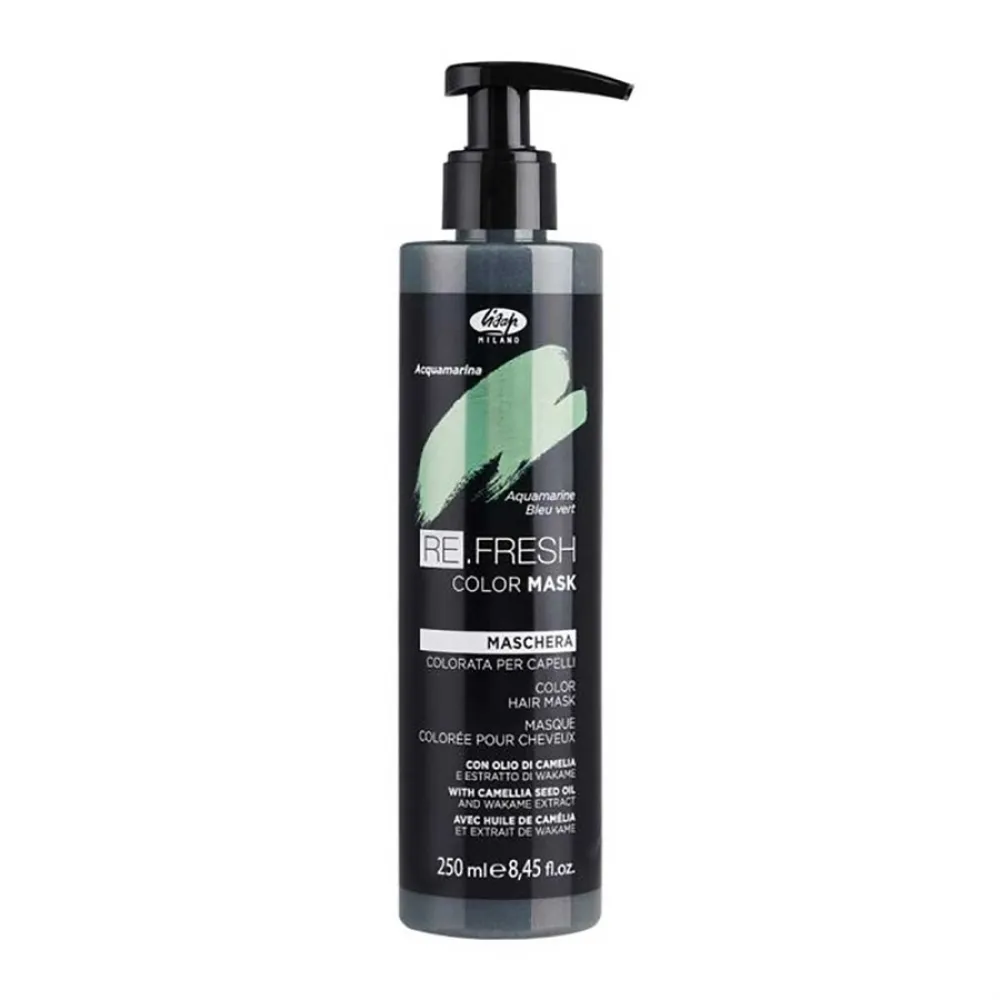 Lisap Milano Re.Fresh Color Mask - Тонирующая маска для волос, AQUAMARINE