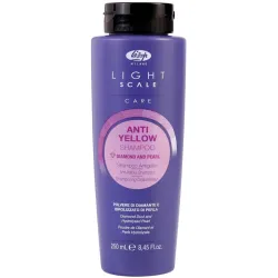 Lisap Milano Anti-yellow Light Scale Shampoo - Šampūns blondiem, balinātiem vai dabīgi sirmiem matiem, 250ml