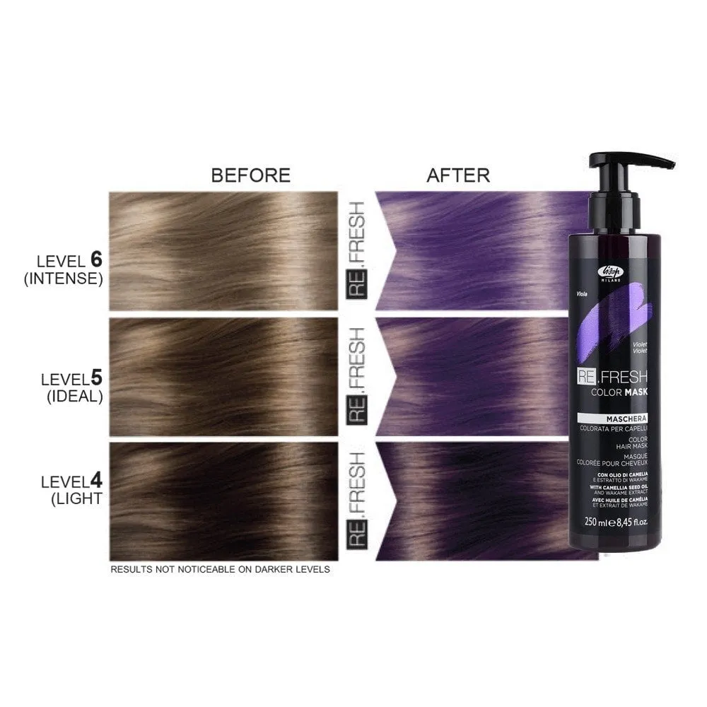 Lisap Milano Re.Fresh Color Mask - Тонирующая маска для волос, VIOLET