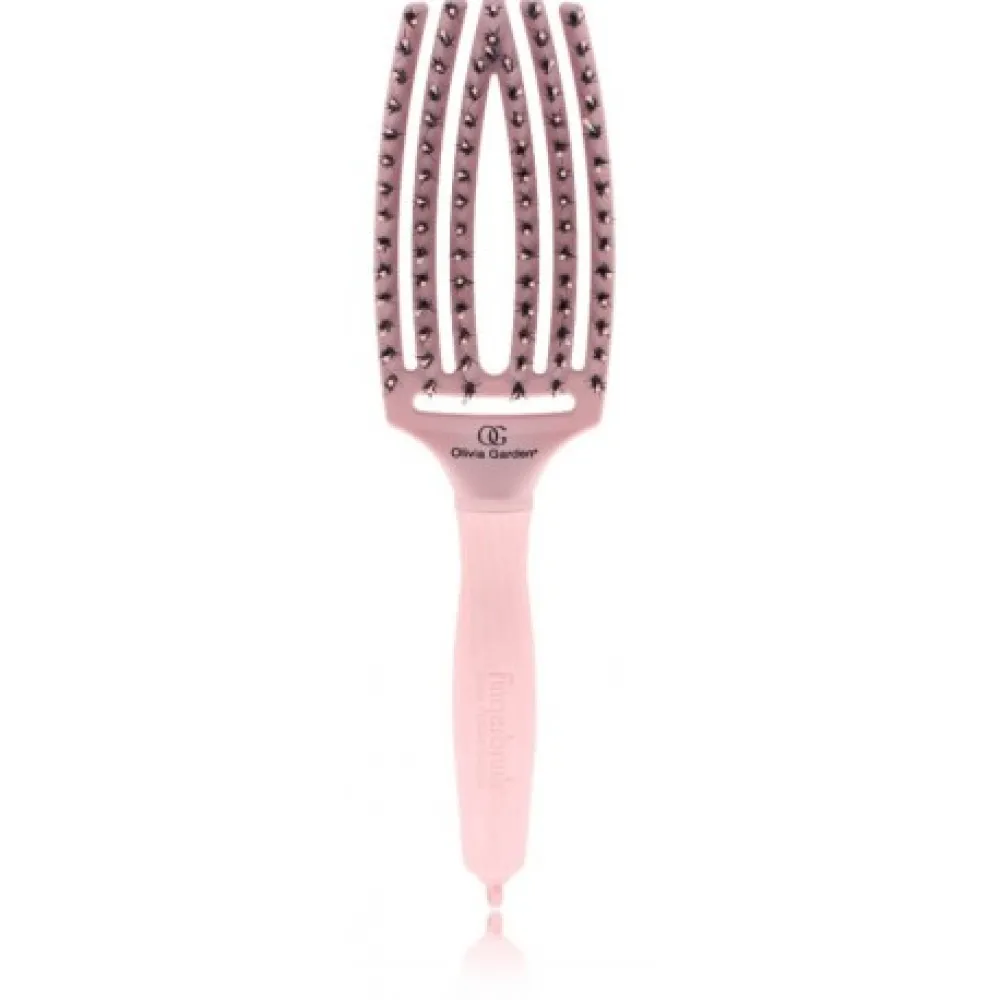 Olivia Garden Fingerbrush PASTEL PINK Combo Medium - расчёска для укладки волос Olivia Garden Fingerbrush PASTEL PINK Combo Medium - расчёска для укладки волос