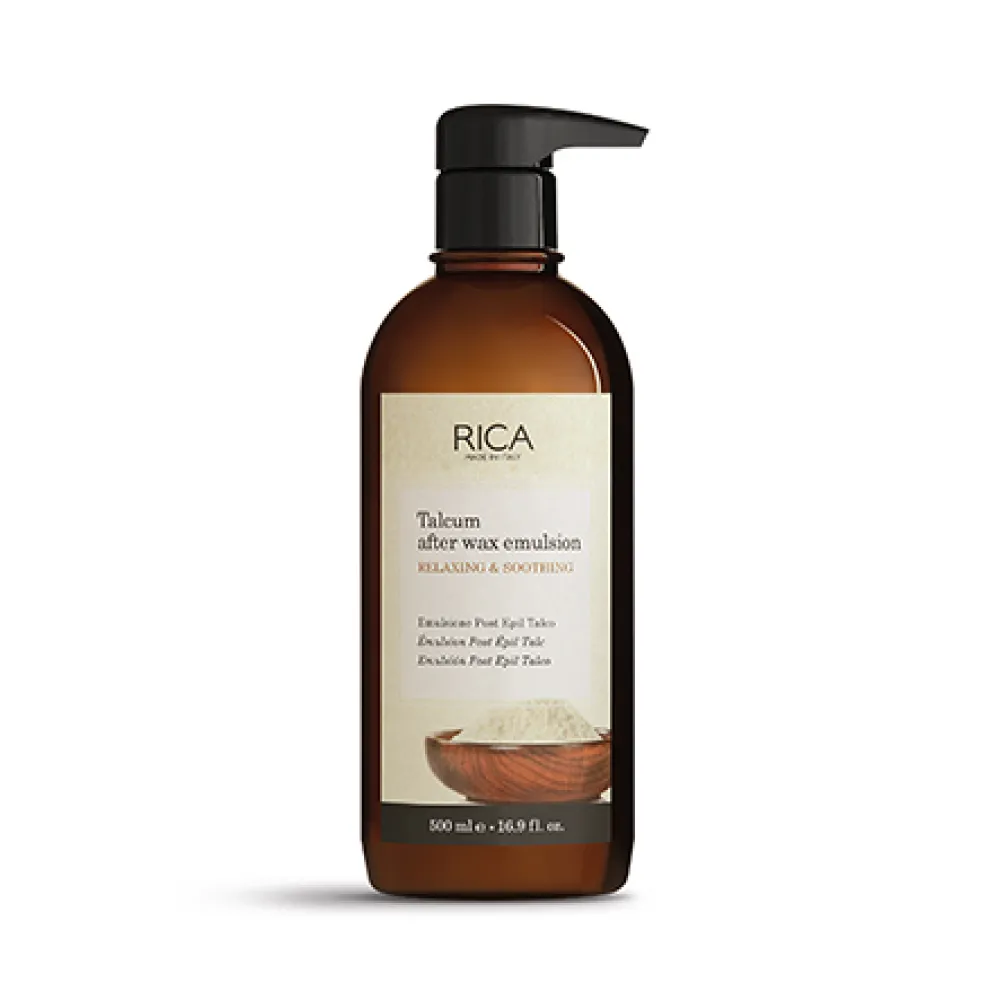 RICA Talcum After wax emulsion - Лосьон - эмульсия после депиляции с тальком RICA, 500ml