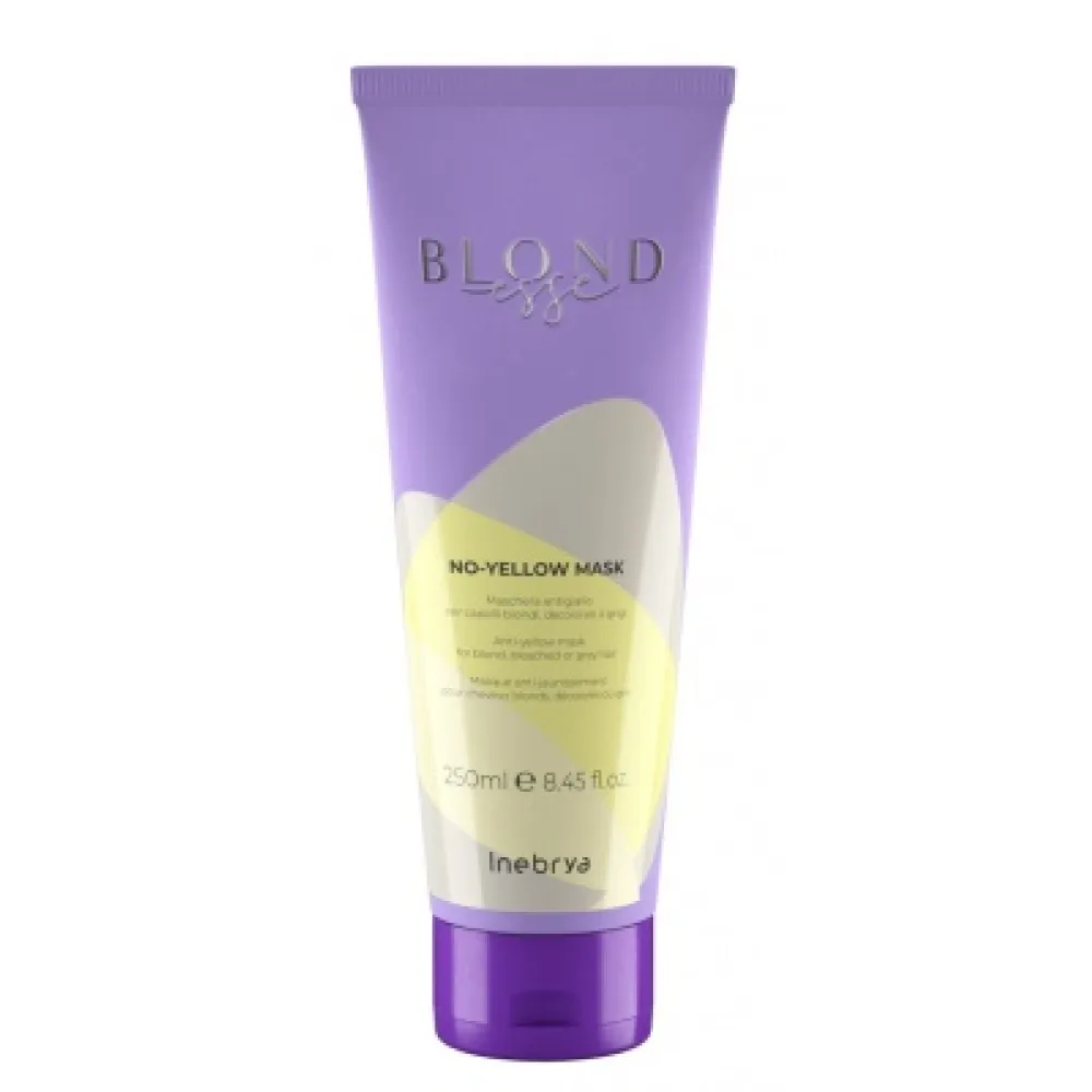 Inebrya Blondesse No-Yellow Mask - маска для осветлённых и седых волос, 250ml