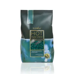ItalWax Hot Film Wax Azulene - Caurspīdīgs plēves vasks AZULENE, 1000g