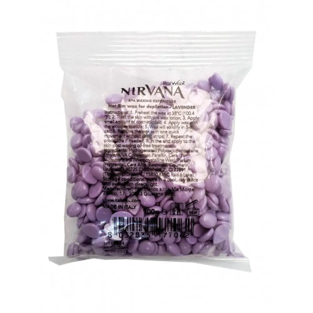 ItalWax Nirvana Lavender Wax - Plēves vasks granulās, 100gr.