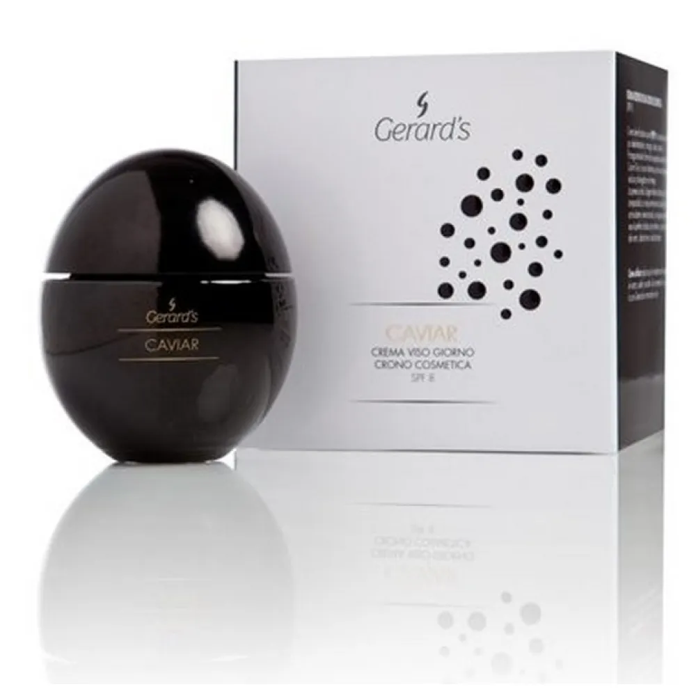 GERARD'S CAVIAR Day Face cream - Pretnovecošanās dienas krēms ar melno ikru fosfolipīdiem un fosfoproteīniem, SPF 8 GERARD'S CAVIAR Day Face cream - Pretnovecošanās dienas krēms ar melno ikru fosfolipīdiem un fosfoproteīniem, SPF 8