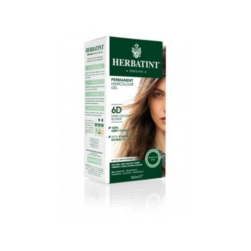 HERBATINT VEGETAL COLOR 6D DARK GOLDEN BLONDE HERBATINT VEGETAL COLOR 6D DARK GOLDEN BLONDE