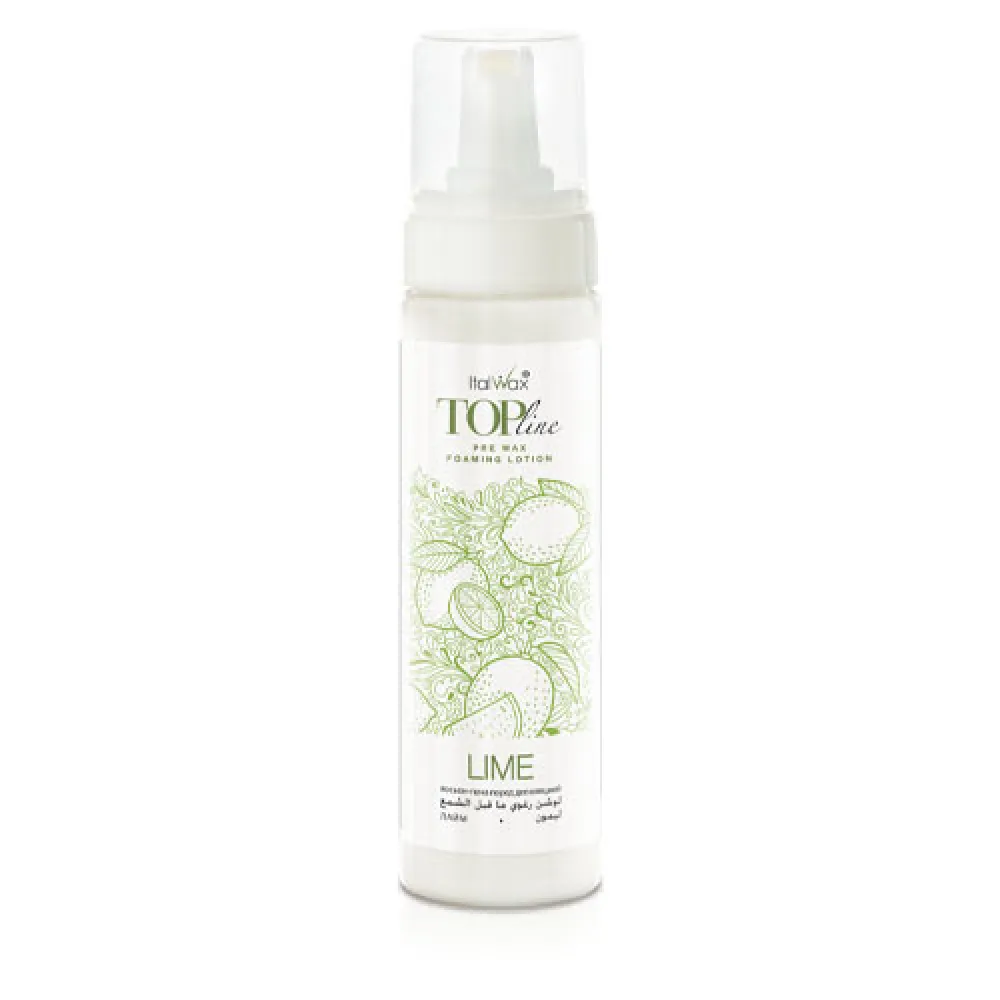 ItalWax Top Line Pre Wax Foaming Lotion LIME - Pirms vaksācijas putas-losjons ar laimu, 200ml ItalWax Top Line Pre Wax Foaming Lotion LIME - Pirms vaksācijas putas-losjons ar laimu, 200ml
