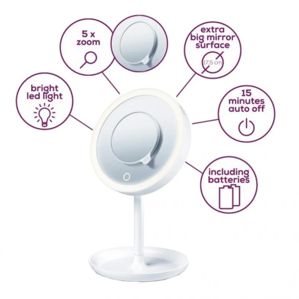 BEURER BS45 illuminated cosmetics mirror BEURER BS45 illuminated cosmetics mirror