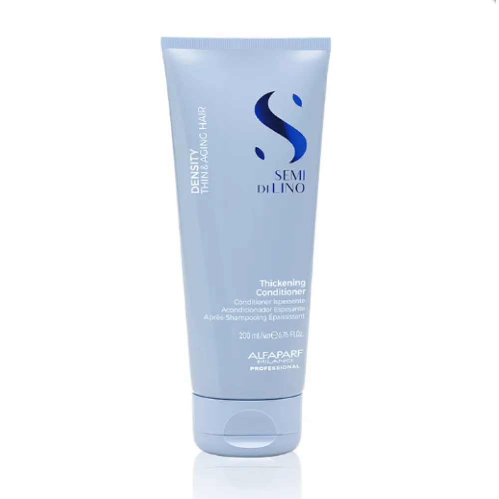 ALFAPARF Milano Semi Di Lino DENSITY Anti-Age Thickening Conditioner - Kondicionieris plāniem un nobriedušiem matiem, 200ml