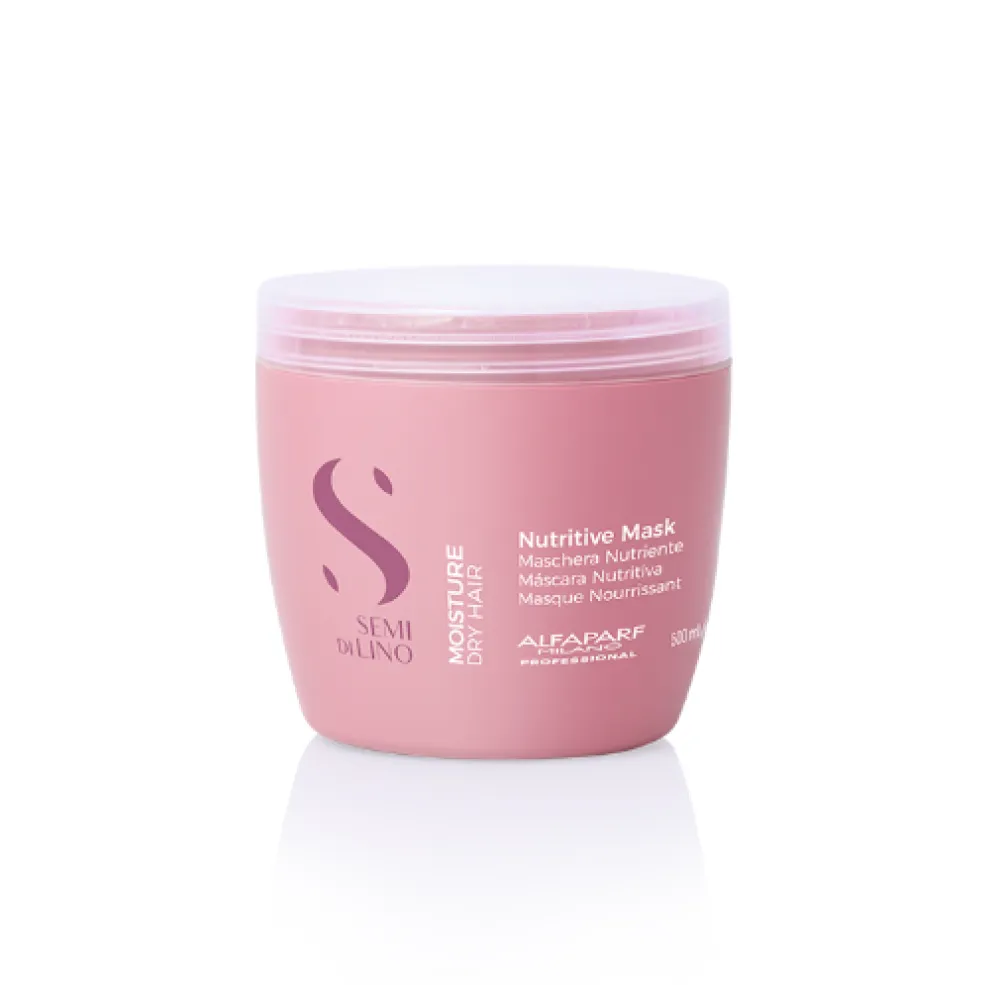 ALFAPARF Milano Semi Di Lino MOISTURE Mask - Увлажняющая маска для сухих волос, 500ml