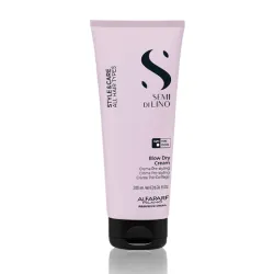 ALFAPARF Milano Semi Di Lino STYLE&CARE BLOW DRY CREAM - Krēms ar vieglu fiksāciju matu žāvēšanai un veidošanai, 200ml