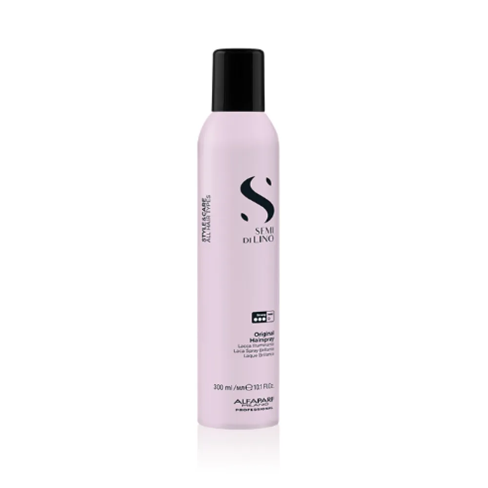 ALFAPARF Milano Semi Di Lino STYLE&CARE Original Hairspray - Лак для волос сильной фиксации, 300мл