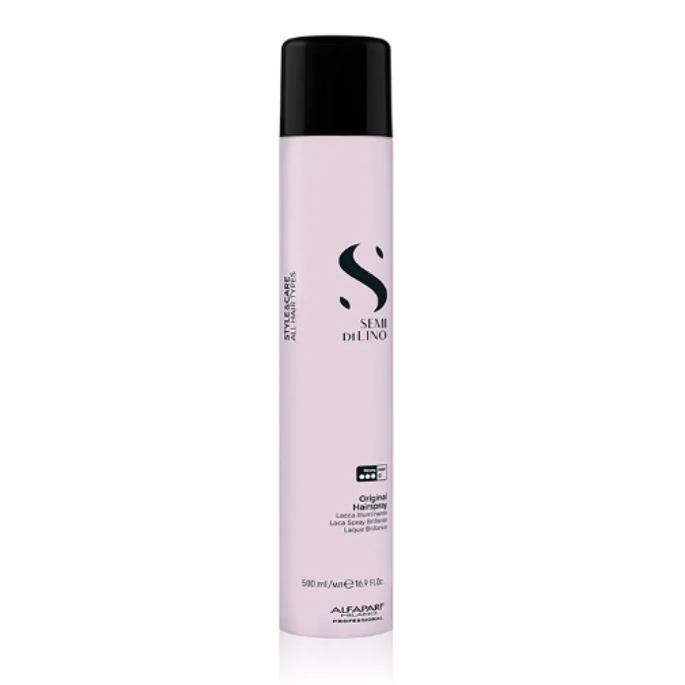 ALFAPARF Milano Semi Di Lino STYLE&CARE Original Hairspray - Лак для волос сильной фиксации, 500мл