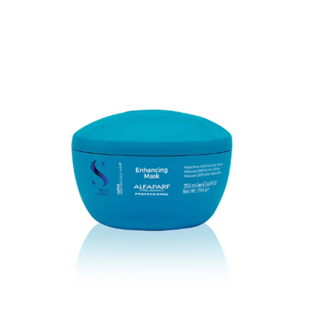 ALFAPARF Milano Semi Di Lino CURLS Mask - Увлажняющая маска для вьющихся и кудрявых волос, 200мл