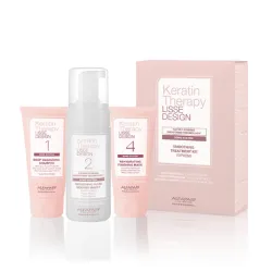 ALFAPARF Milano Keratin Therapy LISSE DESIGN Smoothing Treatment Kit - Комплект для процедуры выпрямления волос кератином