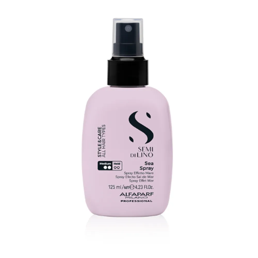 ALFAPARF Milano Semi Di Lino STYLE&CARE SEA Spray - Спрей средней фиксации с морской солью для волос, 125мл