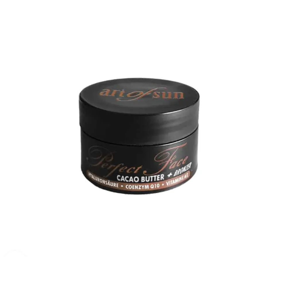 Art of Sun Perfect Face Cacao Butter Bronzer - Увлажняющий крем для загара лица и декольте с маслом какао и бронзерами, 15ml
