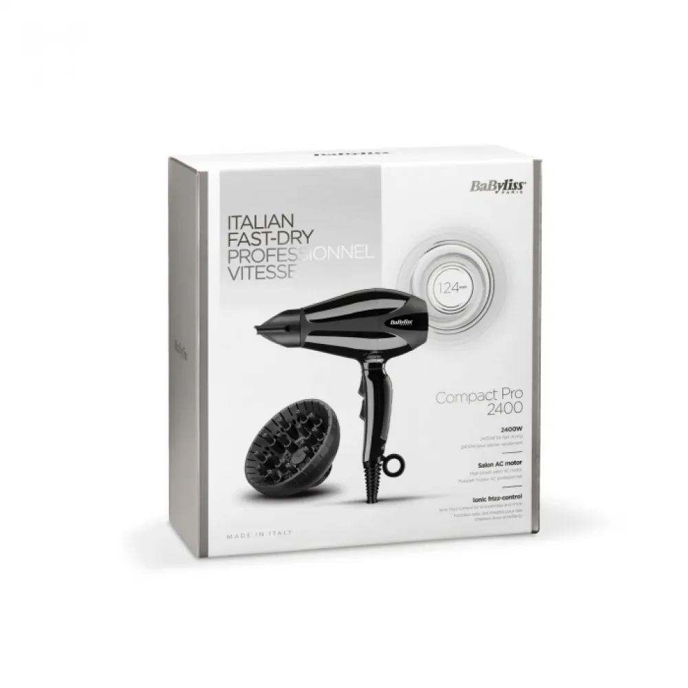 Hair dryer BaByliss COMPACT PRO, 2400W Hair dryer BaByliss COMPACT PRO, 2400W