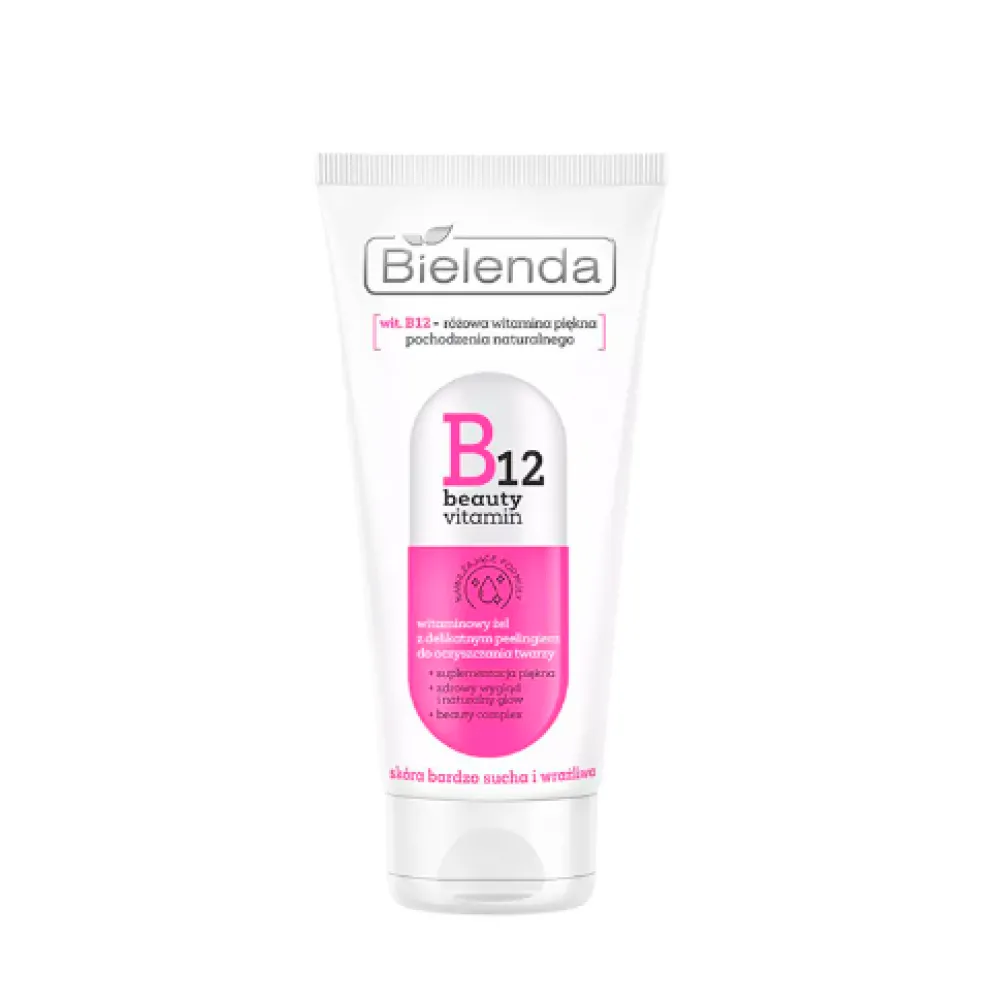 Bielenda B12 BEAUTY VITAMIN Face gel with peeling effect - Витаминный гель-скраб для умывания, 150ml Bielenda B12 BEAUTY VITAMIN Face gel with peeling effect - Витаминный гель-скраб для умывания, 150ml