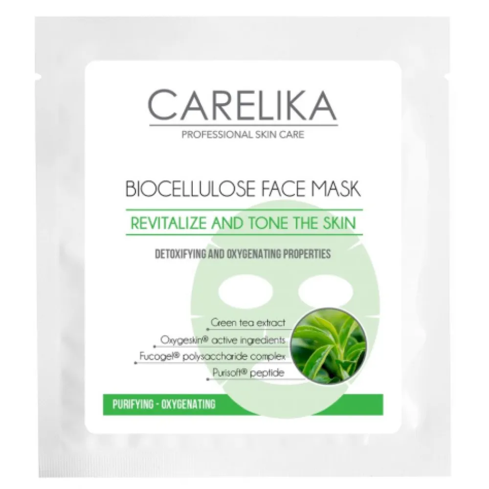 CARELIKA Biocellulose Purifying and Oxygenating Face Mask, 8ml