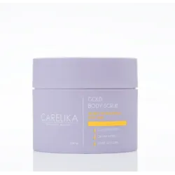 CARELIKA Gold Body Scrub - Skrubis ķermenim ar zelta gliteriem un kaviāra ekstraktu un augu glicerīnu, 200ml