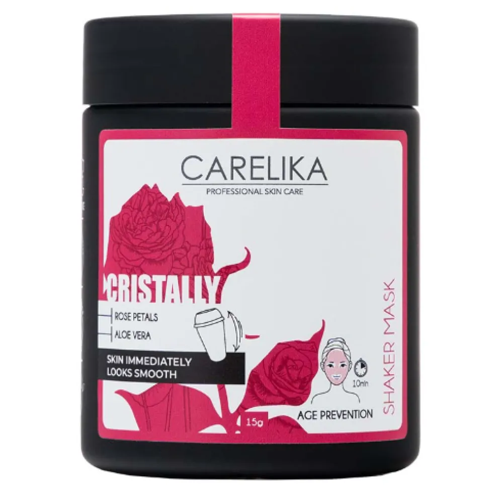 CARELIKA Shaker Prebiotic Cristally Mask Rose Petals, 15gr.