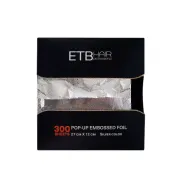 ETB Aluminium pop-up embossed Foil - Profesionāla vienreizlietojama alumīnija folija, 300gab.
