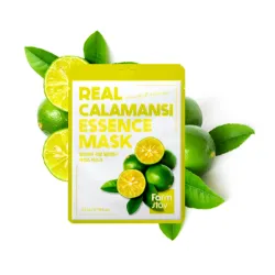 FarmStay Real Calamansi Essence Mask - Nostiprinoša Auduma Maska ar Kalamansi augļu ekstraktu