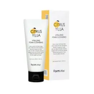 FarmStay Citrus Yuja Vitalizing Foam cleanser - Atsvaidzinošas sejas putas ar yuzu citrusaugļa ekstraktu, 100ml