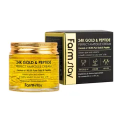 FarmStay 24K Gold&Peptide Perfect Ampoule Cream, 80ml