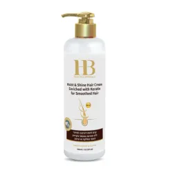 H&B Moist & Shine Silicone Hair Cream No-Rinse Enriched with Keratin, 400ml H&B Moist & Shine Silicone Hair Cream No-Rinse Enriched with Keratin, 400ml