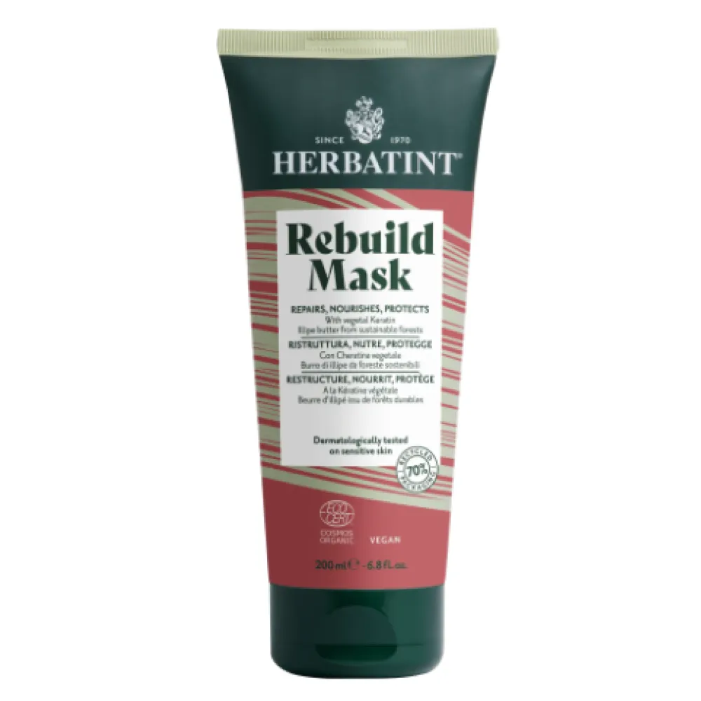 HERBATINT REBUILD mask - Atjaunojoša matu maska, 200ml
