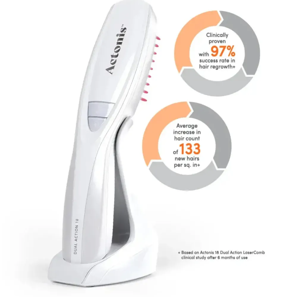 HairMax ACTONIS™ 18 DUAL ACTION LASERCOMB - Lāzerķemme