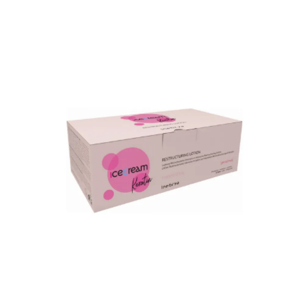 Inebrya Ice Cream Keratin Restructuring Lotion, 12x11ml Inebrya Ice Cream Keratin Restructuring Lotion, 12x11ml