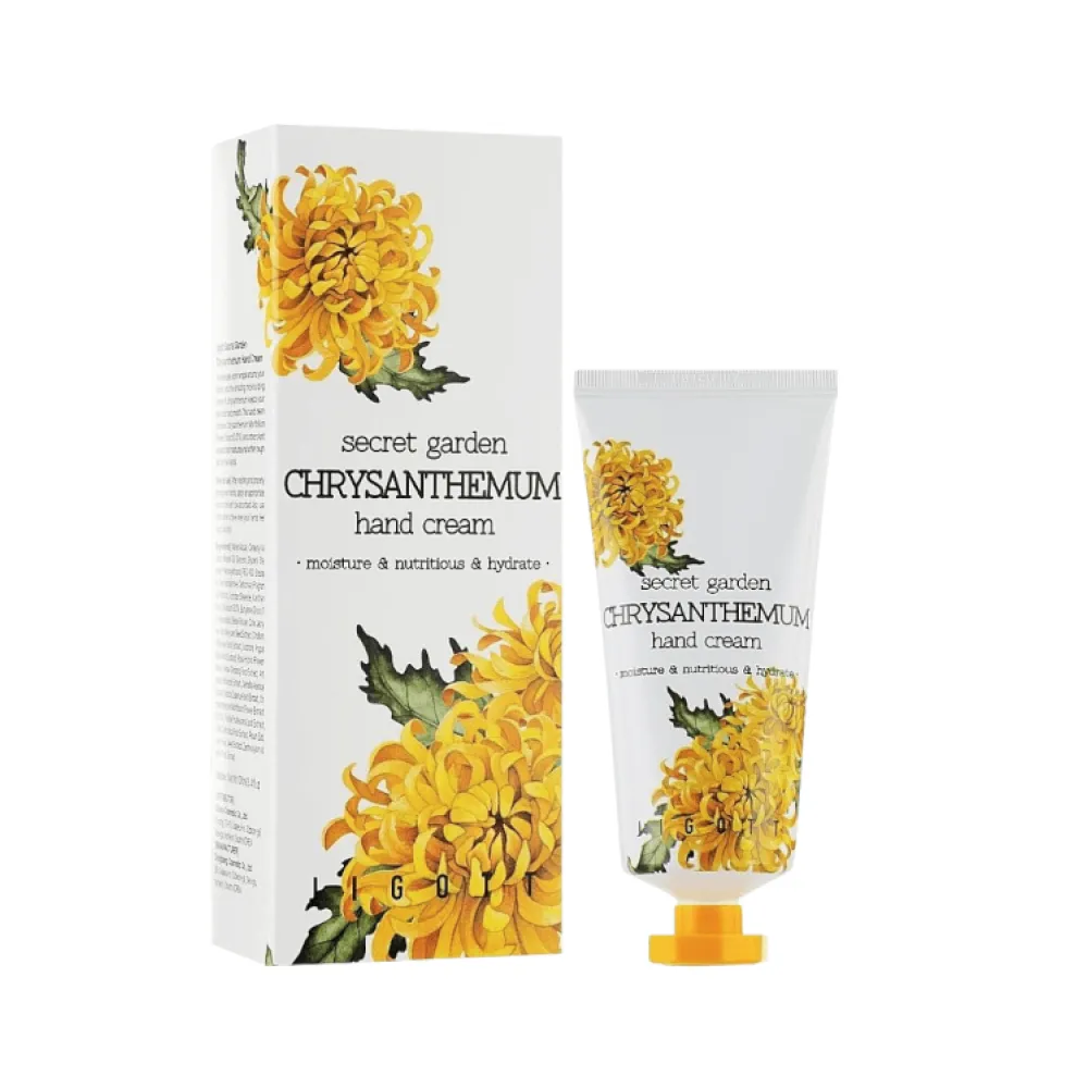 JIGOTT Secret Garden Chrysanthenum Hand cream - Krēms rokām ar krizantēmas ekstraktu, 100ml (282003)