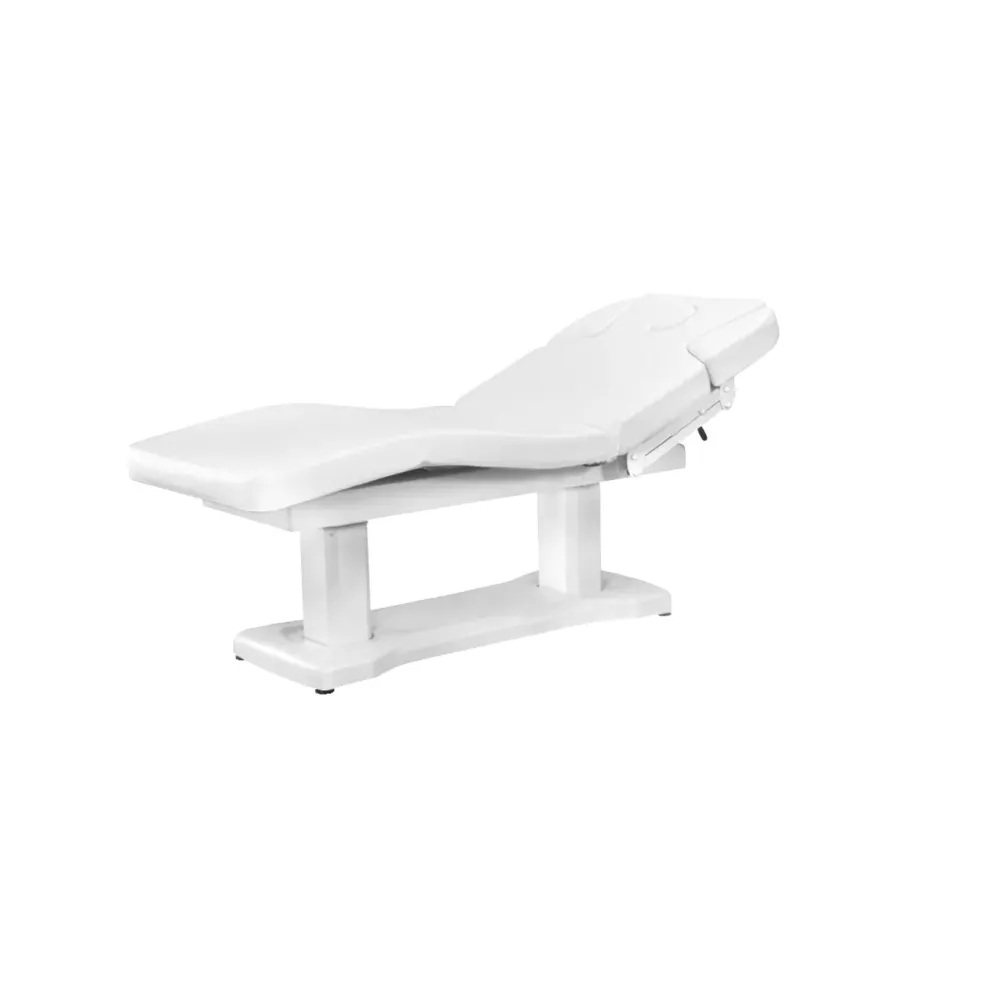 Kosmētiskā kušete Azzurro 818A ar 4 motoriem, balta, apsildāma