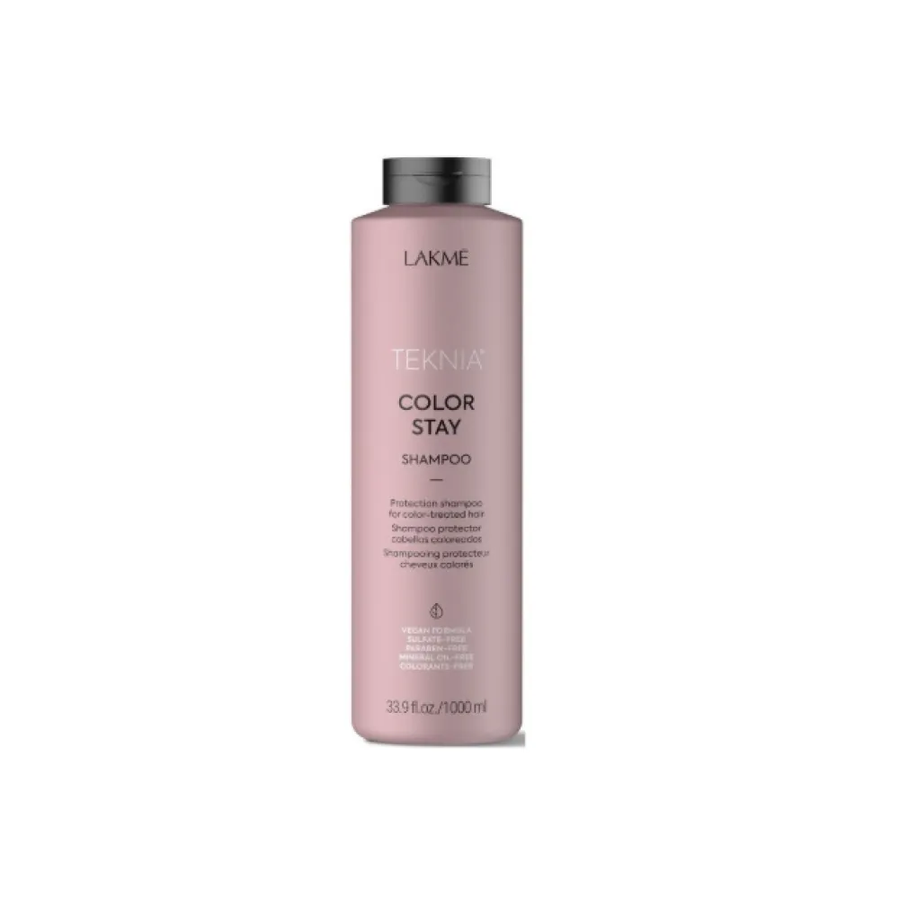 LAKME TEKNIA COLOR STAY Shampoo - Bezsulfatu šampūns krāsotiem matiem, 1000ml (44511)