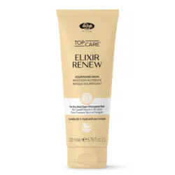 Lisap Milano Top Care ELIXIR Renew Mask - Atjaunojoša maska ķīmiski apstrādātiem un bojātiem matiem, 200ml