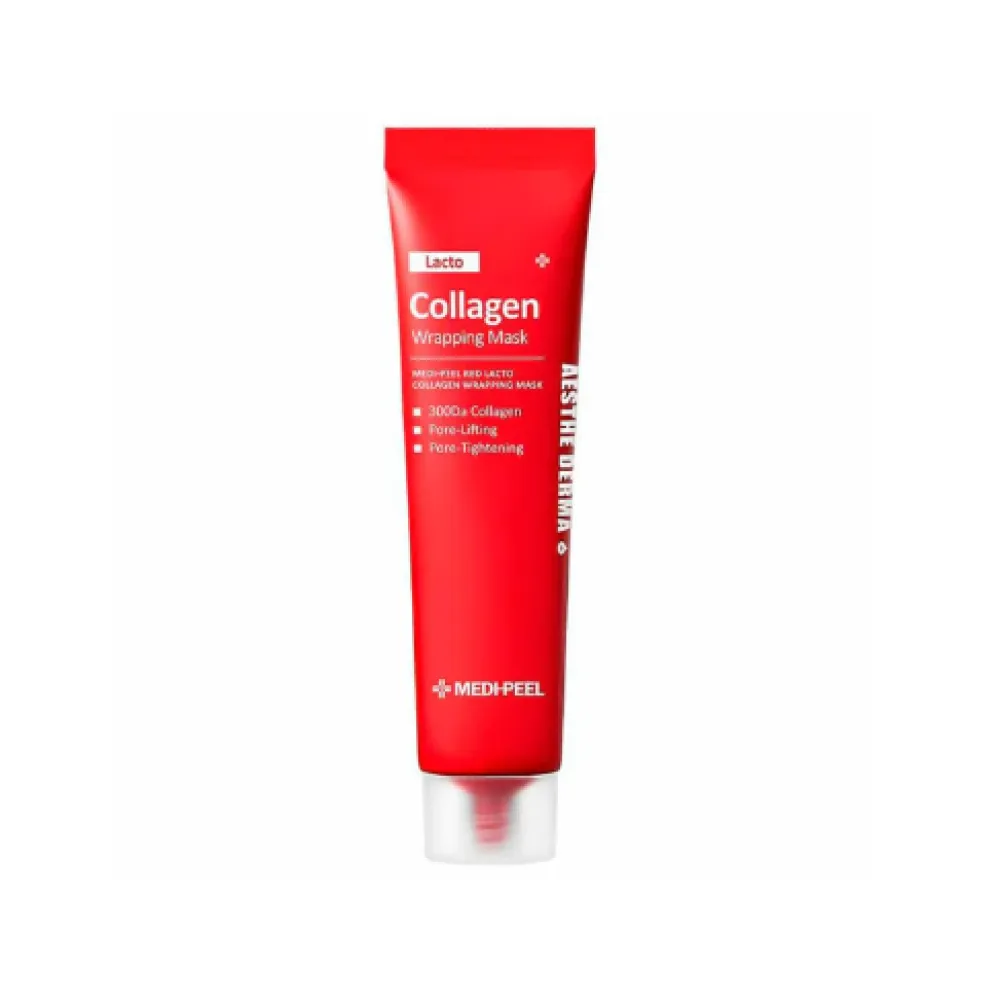 MEDIPEEL Red Lacto Collagen Wrapping Mask - Маска-плёнка для сужения пор с коллагеном, 70мл MEDIPEEL Red Lacto Collagen Wrapping Mask - Маска-плёнка для сужения пор с коллагеном, 70мл