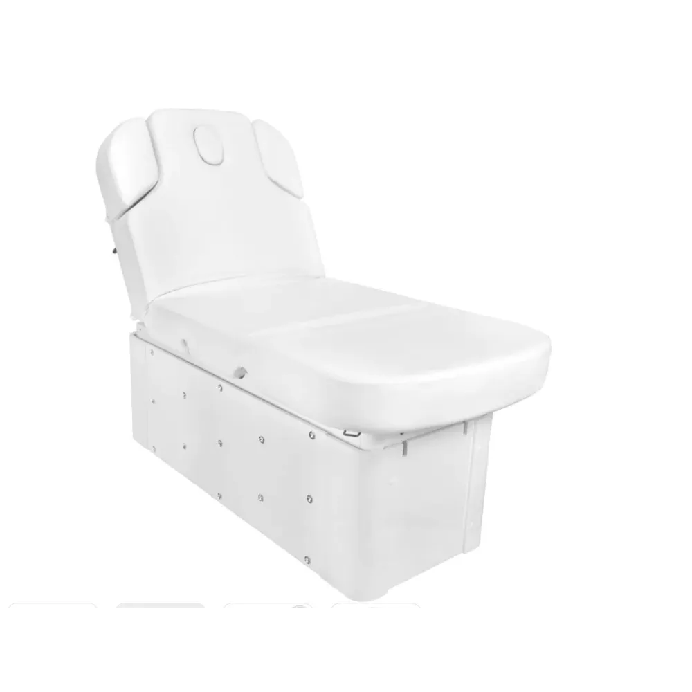 Массажная и спа кушетка Azzurro Krystal 370-3 4 Strong, белая, с подогревом Массажная и спа кушетка Azzurro Krystal 370-3 4 Strong, белая, с подогревом