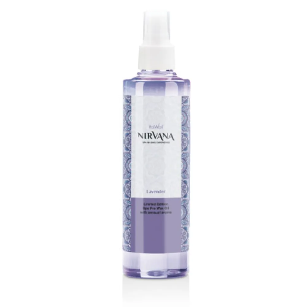 ItalWax NIRVANA Pre Wax LAVANDA Oil - Pirms depilācijas eļļa ar lavandu, 250ml ItalWax NIRVANA Pre Wax LAVANDA Oil - Pirms depilācijas eļļa ar lavandu, 250ml